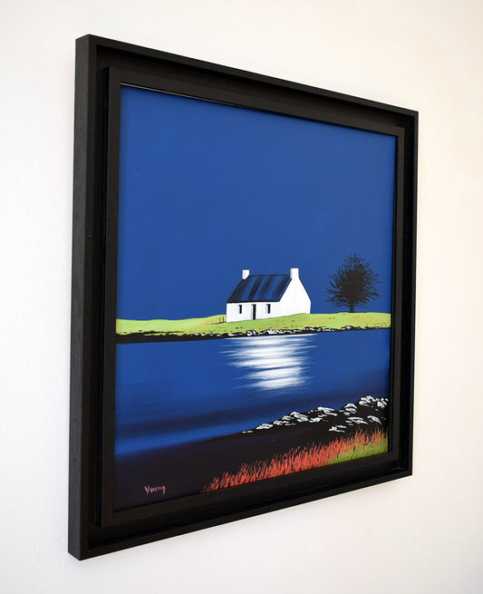 Cottage By the Pond (Original Painting)