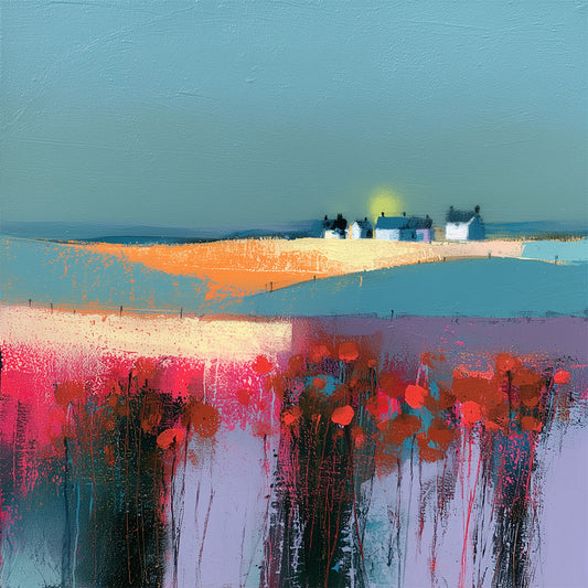 Poppy Fields at Dusk