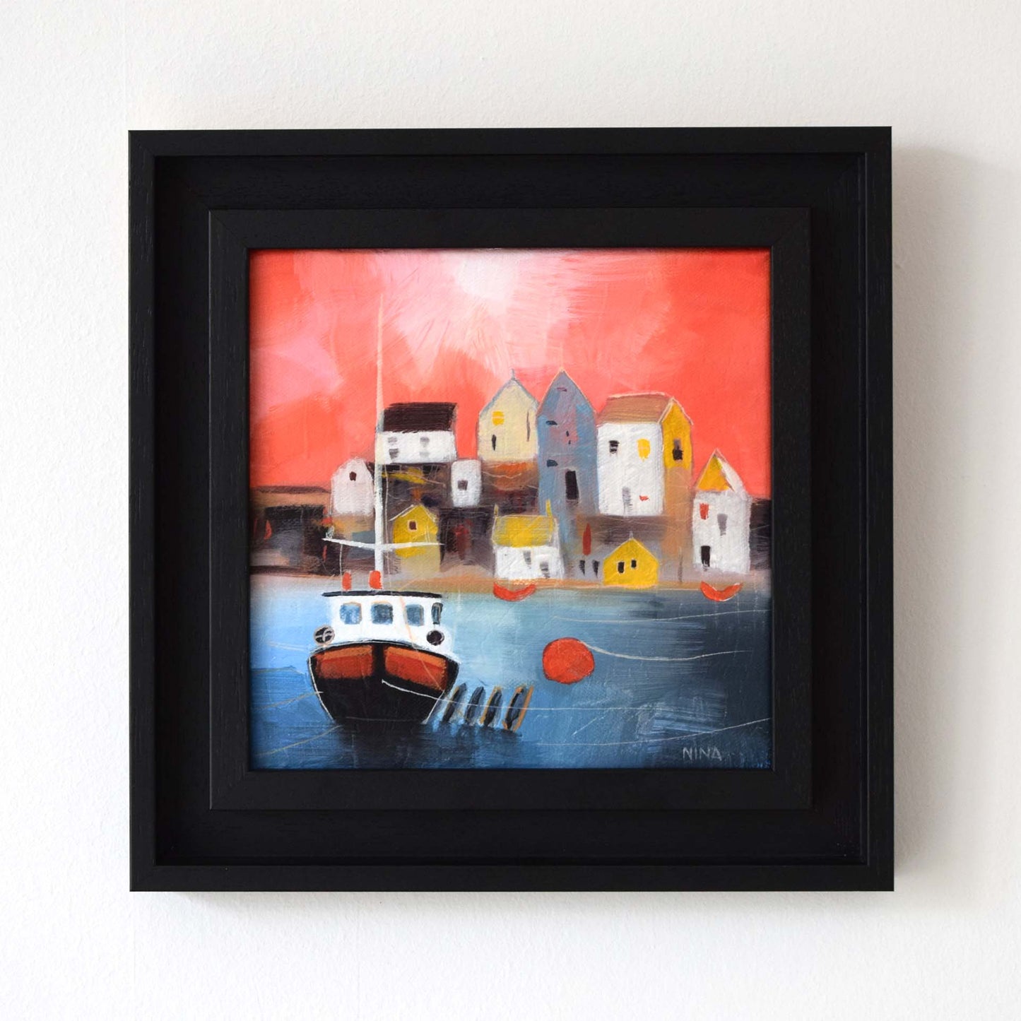 Evening at the Harbour (Original Painting)