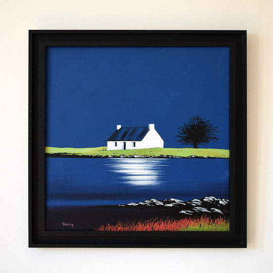 Cottage By the Pond (Original Painting)