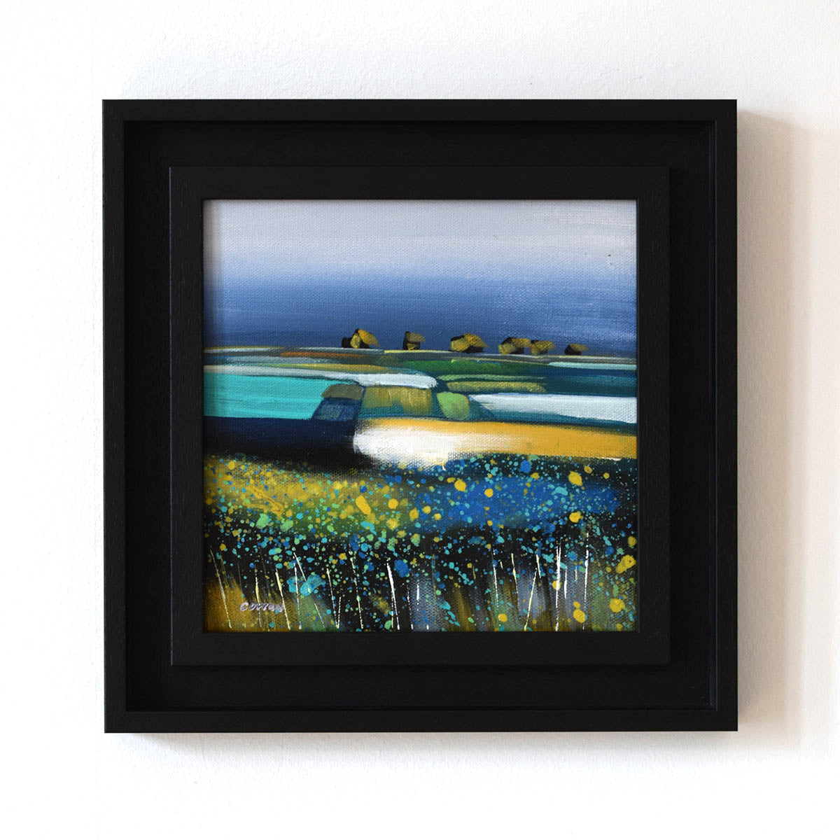 Phthalo Fields (Original Painting)